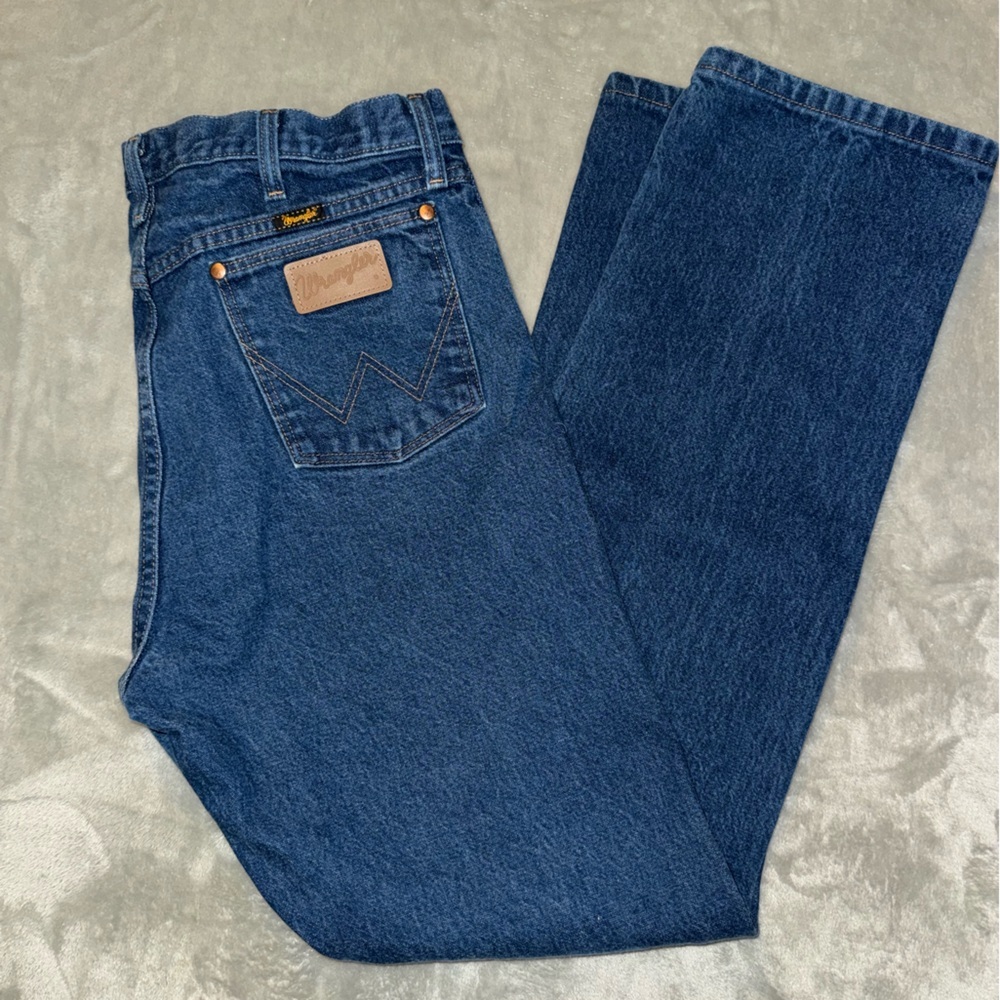Wrangler Relaxed Fit Blue Jeans 36x34